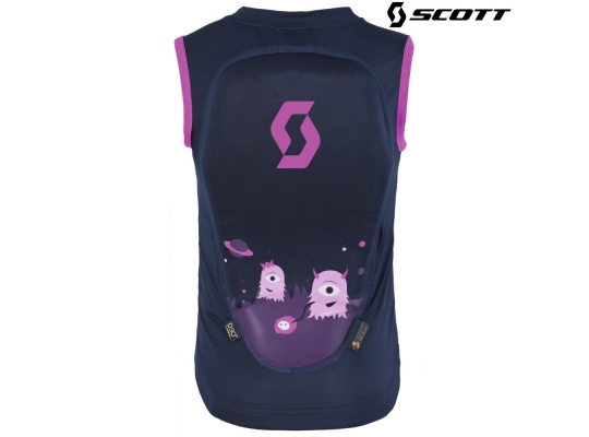 Детская защита на спину Scott Soft Actifit Junior Vest black iris/pink print