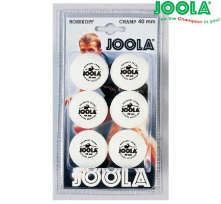 Мячи для настольного тенниса JOOLA Rossi Champ 6 Balls white