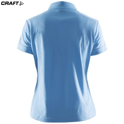 Женская спортивная футболка Craft Polo Pique Classic 192467 голубая