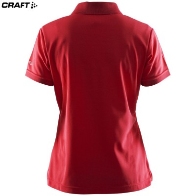 Женская спортивная футболка Craft Polo Pique Classic 192467 красная