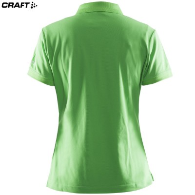 Женская спортивная футболка Craft Polo Pique Classic 192467 зеленый