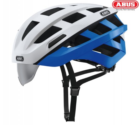 Велошлем ABUS In-Vizz Ascent blue comb