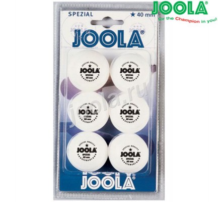 Мячи для настольного тенниса JOOLA Spezial 6 Balls white