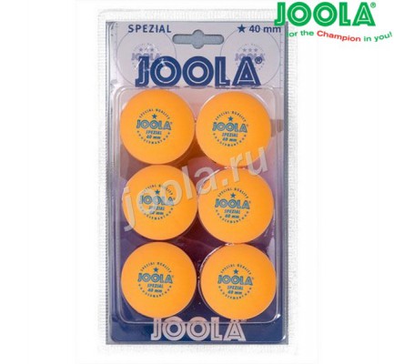 Мячи для настольного тенниса JOOLA Spezial 6 Balls orange