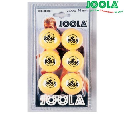 Мячи для настольного тенниса JOOLA Rossi Champ 6 Balls orange