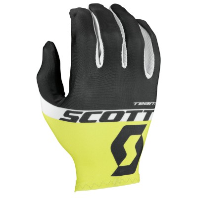 Велоперчатки Scott RC Team LF Glove black/sulphur yellow