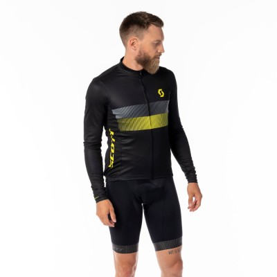 Scott RC Team 10 Long Sleeve 2024 черно желтая