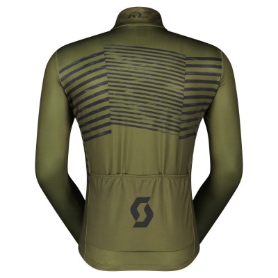 Scott RC Team Warm Graphics Long Sleeve 2024 зеленая