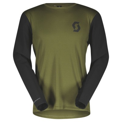 Scott Trail Vertic Long Sleeve 2024 зеленая