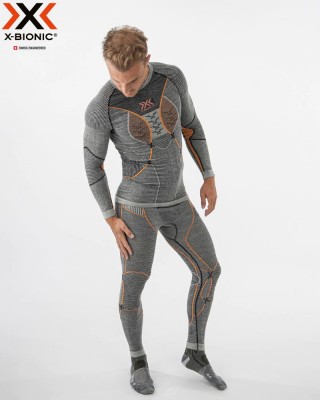 X-Bionic Merino Men Set grey/orange