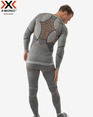 X-Bionic Merino Men Set grey/orange