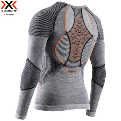 X-Bionic Merino Shirt Long SL Men grey/orange