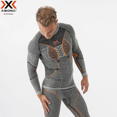 X-Bionic Merino Shirt Long SL Men grey/orange