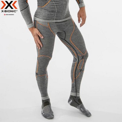 X-Bionic Merino Pants Men grey/orange