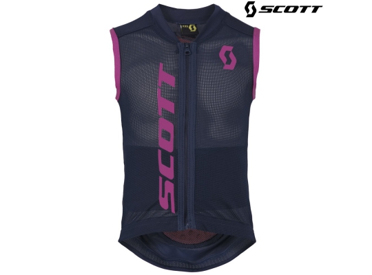 Детская защита на спину Scott Soft Actifit Junior Vest black iris/pink print
