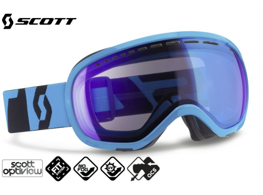 Лыжная маска Scott Off-Grid neon blue