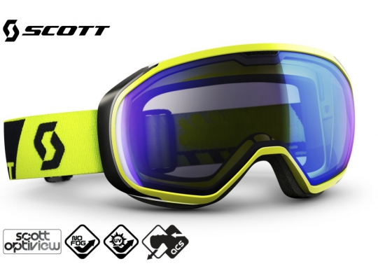 Лыжная маска Scott Fix neon yellow