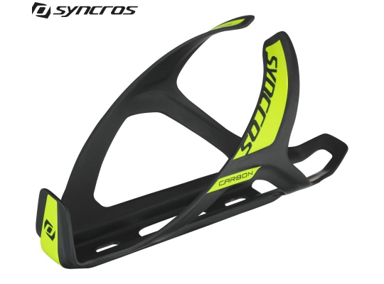 Карбоновый велосипедный подфляжник Syncros Carbon 1.0 black/neon yellow