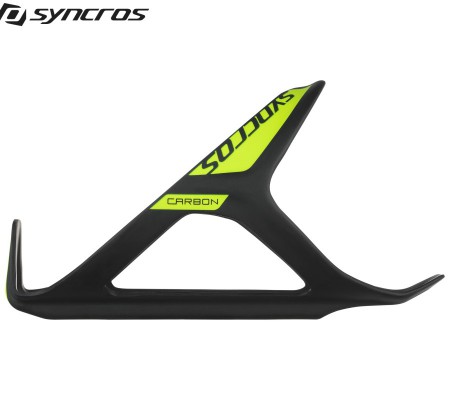Карбоновый велосипедный подфляжник Syncros Carbon 1.0 black/neon yellow