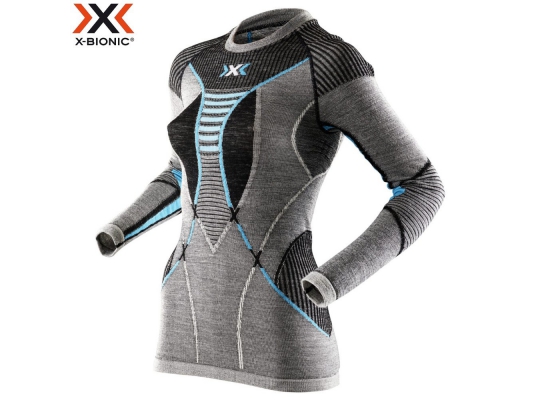 Женское термобелье с шерстью X-Bionic Apani Merino Fastflow Lady Shirt Long Sleeves