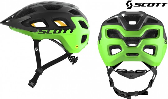 Велошлем Scott Vivo Plus black/green flash