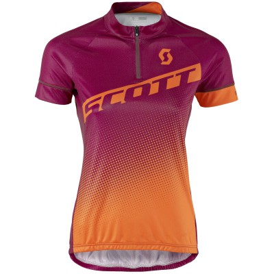 Женская велофутболка Scott Endurance 40 plum violet/carrot orange 2017