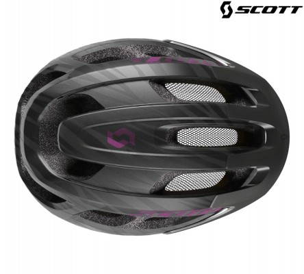 Женский велошлем Scott Supra black/violet