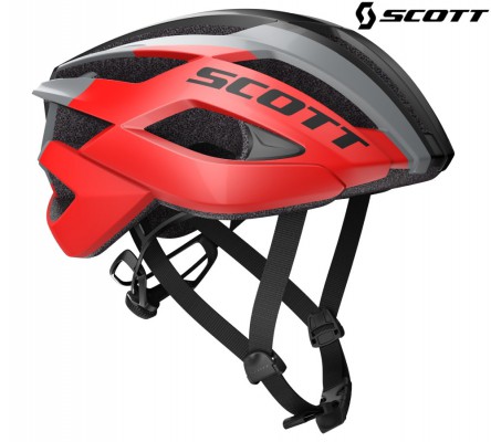 Велосипедный шлем Scott Arx red/stellar grey