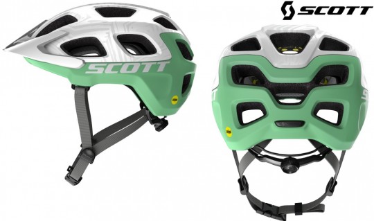 Женская велокаска Scott Vivo Plus white/mint green