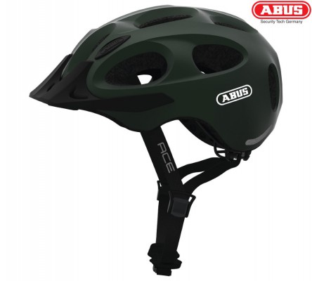 Велокаска ABUS Youn-I Ace metallic green