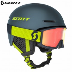Лыжный шлем с маской Scott Track Factor зеленый