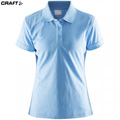 Женская спортивная футболка Craft Polo Pique Classic 192467 голубая
