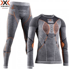 X-Bionic Apani 4.0 Merino Men Set grey/orange